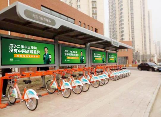 天津自行车亭广告-恒峰g22